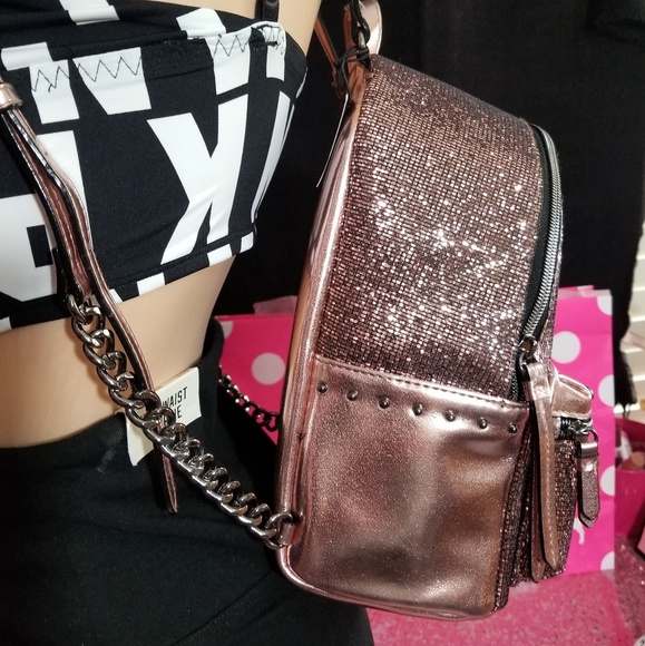 NWT!  VICTORIA'S SECRET GLITTER BACKPACK - Picture 3 of 8